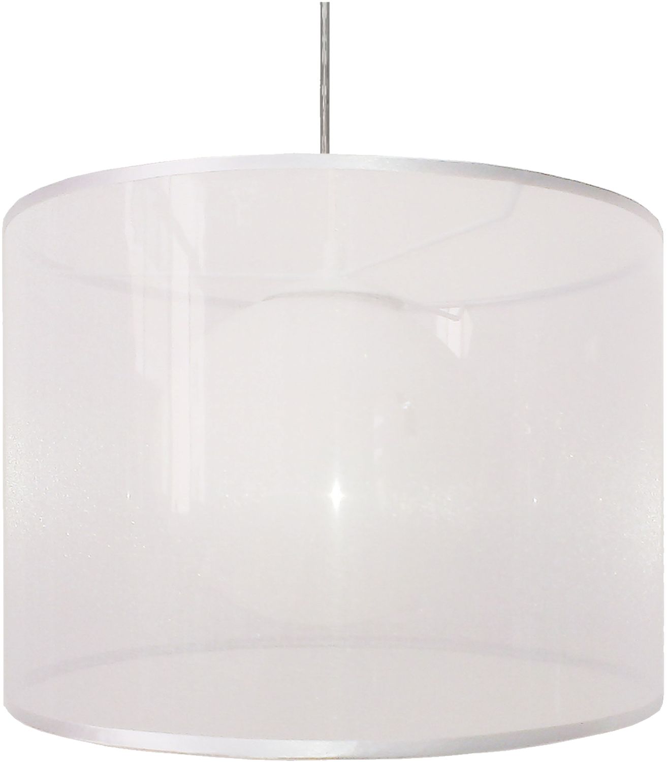 Candellux Chicago lampa wisząca 1x60W biała 31-24886