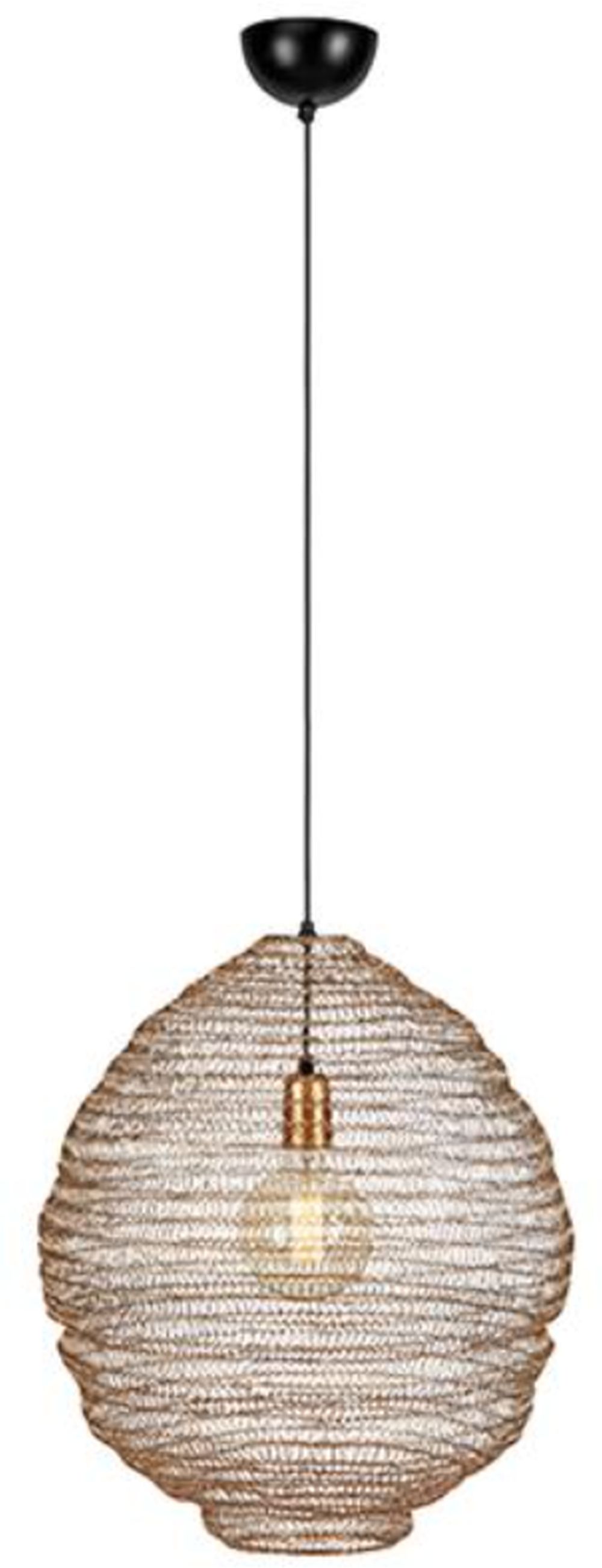 Markslöjd Tazza lampa wisząca 1x40 W złota 108773
