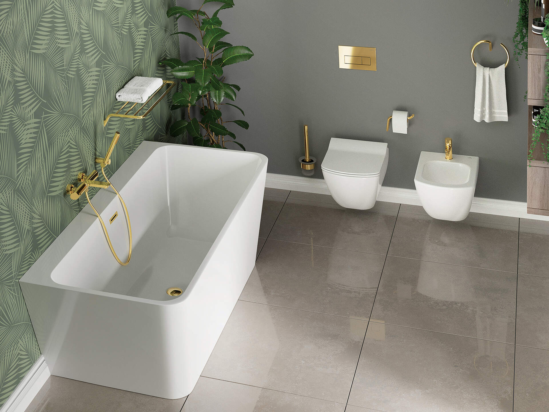 Deante Anemon bidet wiszący biały CDZ6BPW