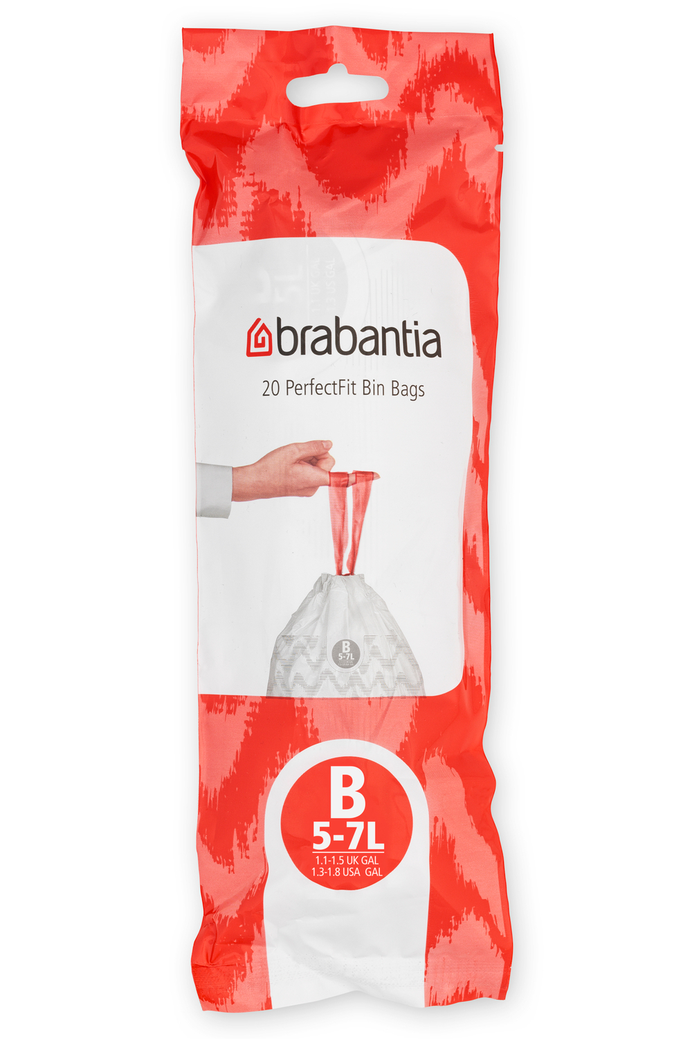 Brabantia PerfectFit worki na śmieci 5 l (20 szt) biały 311741 - Wysyłka w 24h