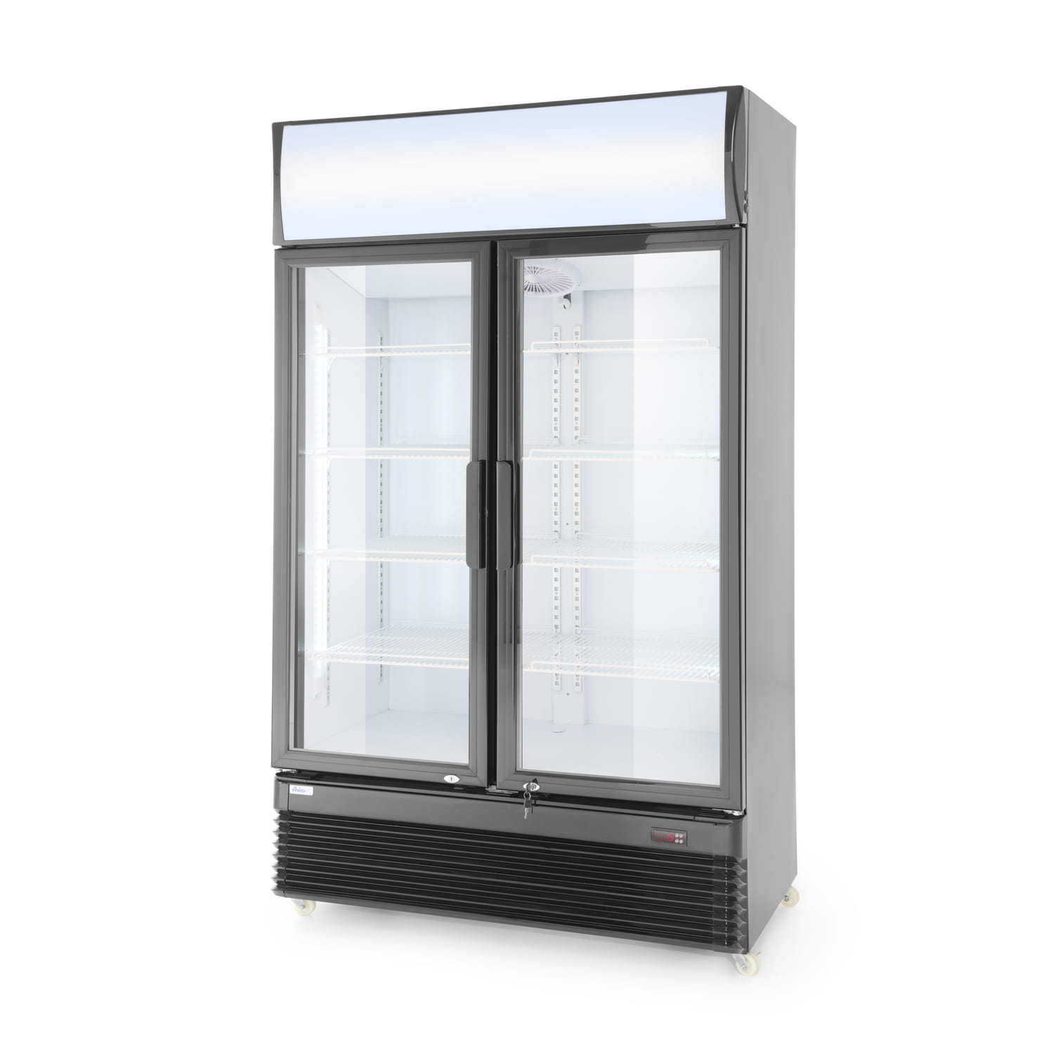 Dwudrzwiowa witryna chłodnicza 618L, z panelem LED