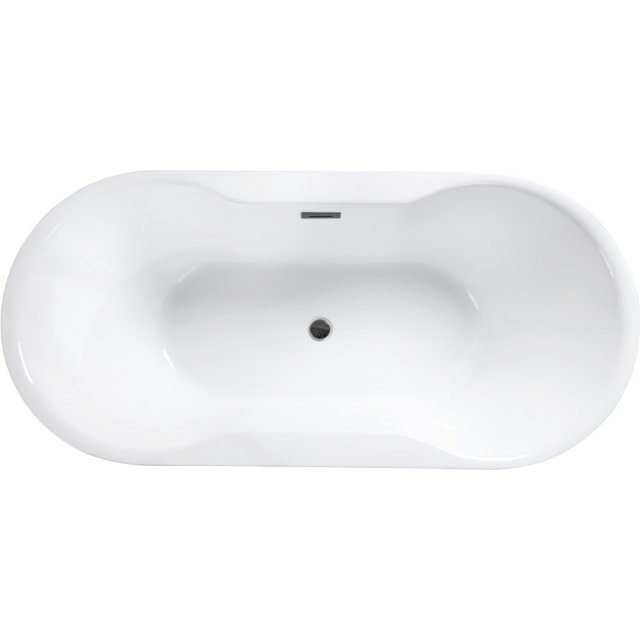 BESCO Wanna wolnostojąca NAVIA 150x80 cm maskownica syfonu z przelewe