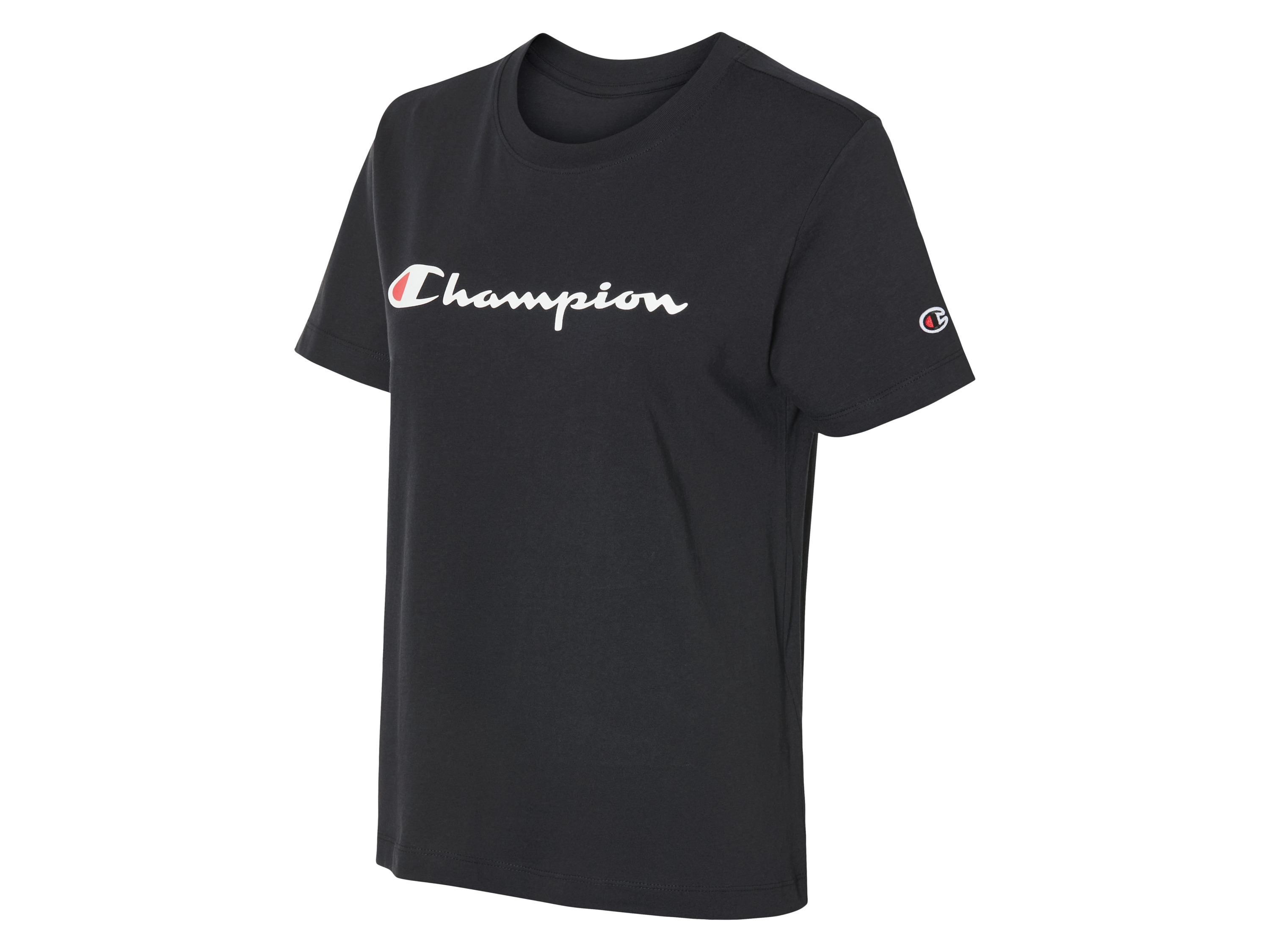 Champion T-shirt damski z bawełny Czarny, L