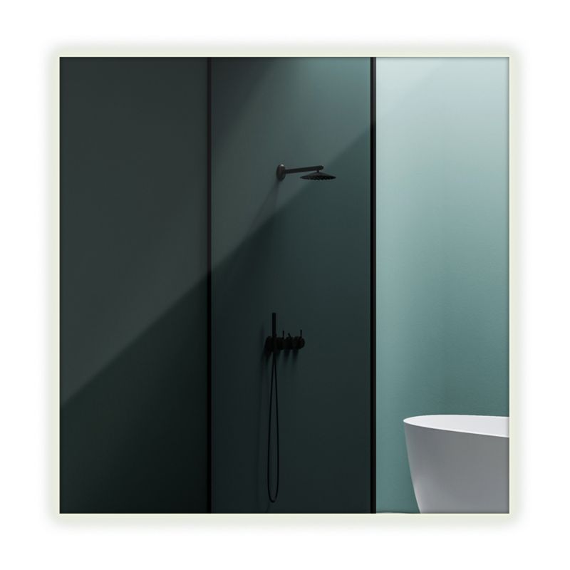 Lustro LED Tulup 50x50 cm Neutralny Łazienkowe Glamour 1 szt.