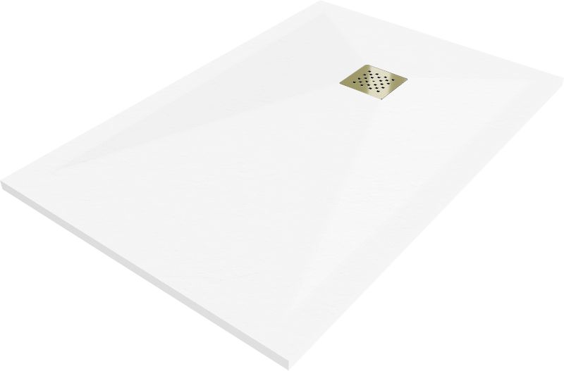 Brodzik prostokątny Mexen Stone+ biały 130 x 90 cm 1 szt.