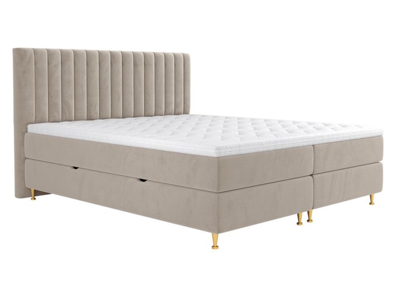 Łóżko kontynentalne MIRJAN 24 Elegance 160x200 beżowy 1 szt.