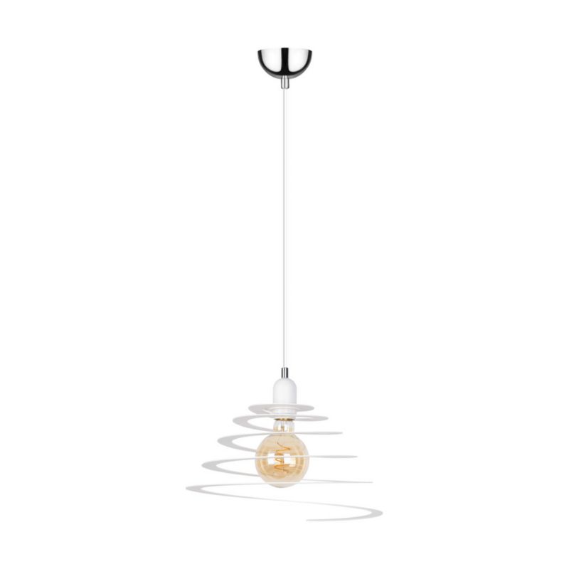 Lampa Wisząca SPOT Light 1xE27 Max.60W Biały, Klasyczny Design od Polskiego Producenta, 1 szt.