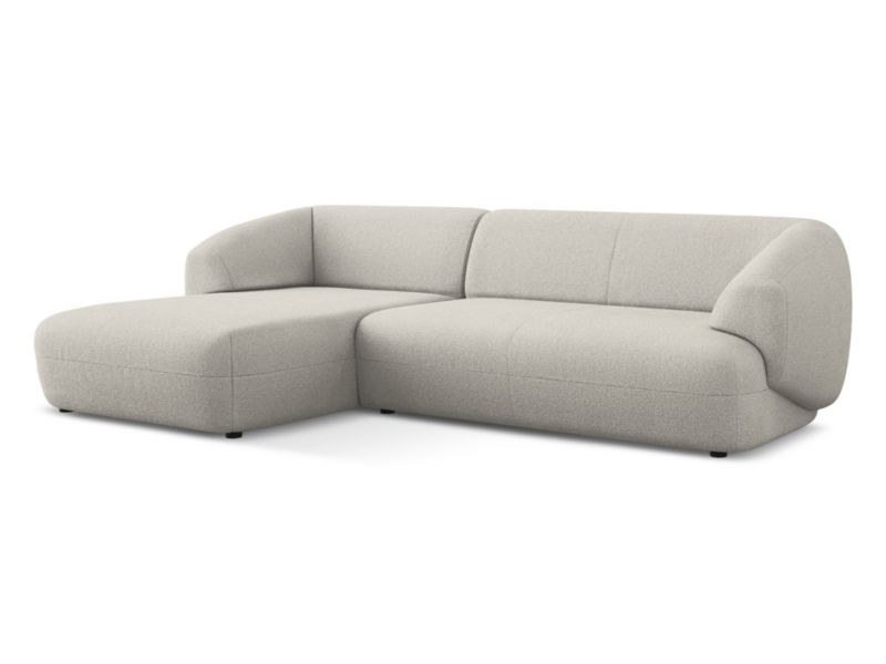 Narożnik lewostronny Makamii Moana z tkaniny bouclé 280x156 cm beżowy 1 szt.