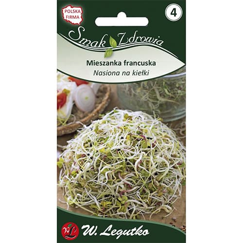 1 szt, Nasiona na kiełki - mieszanka francuska - Nasiona: Ilość w opakowaniu: 20 g