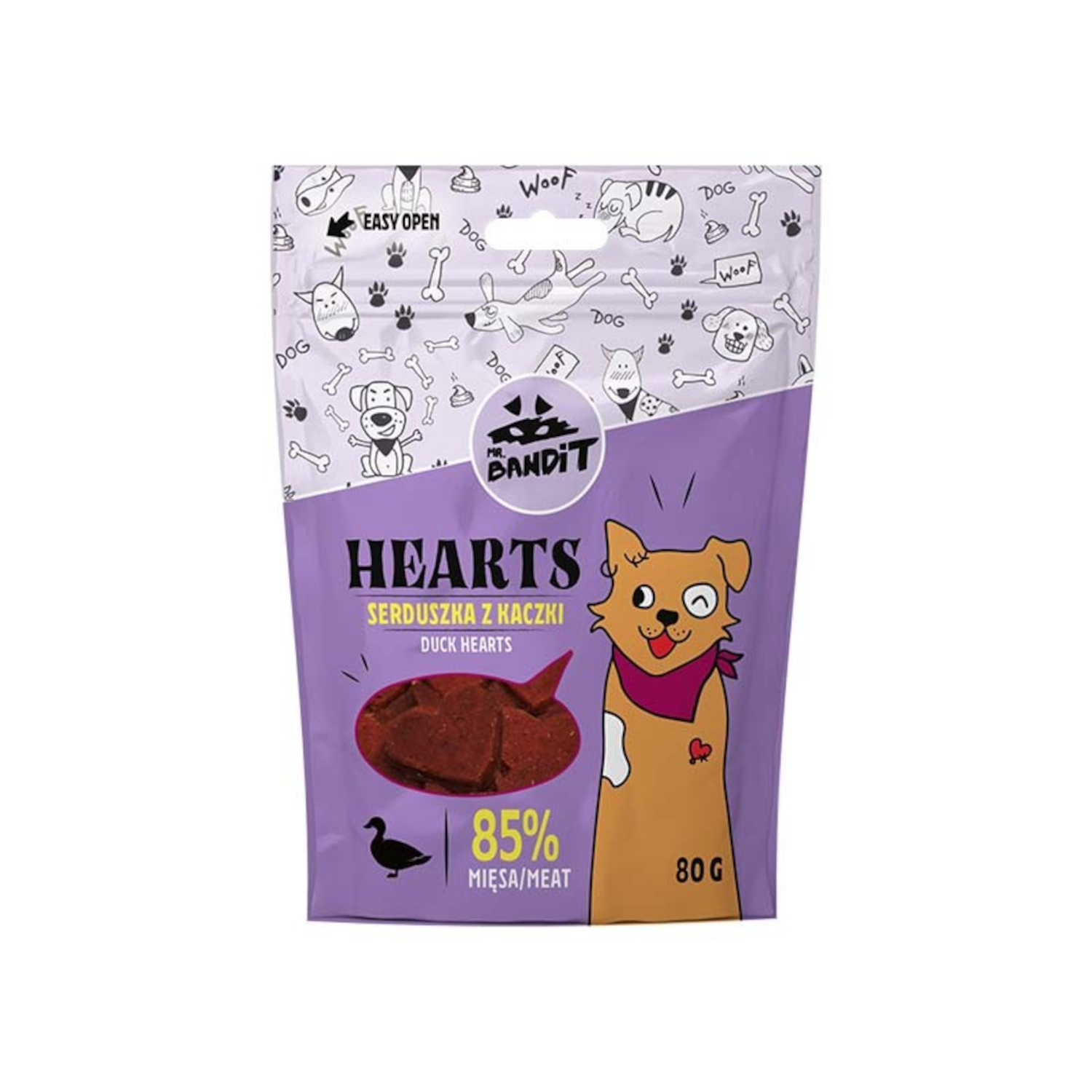 Mr. Bandit HEARTS - serduszka z kaczki