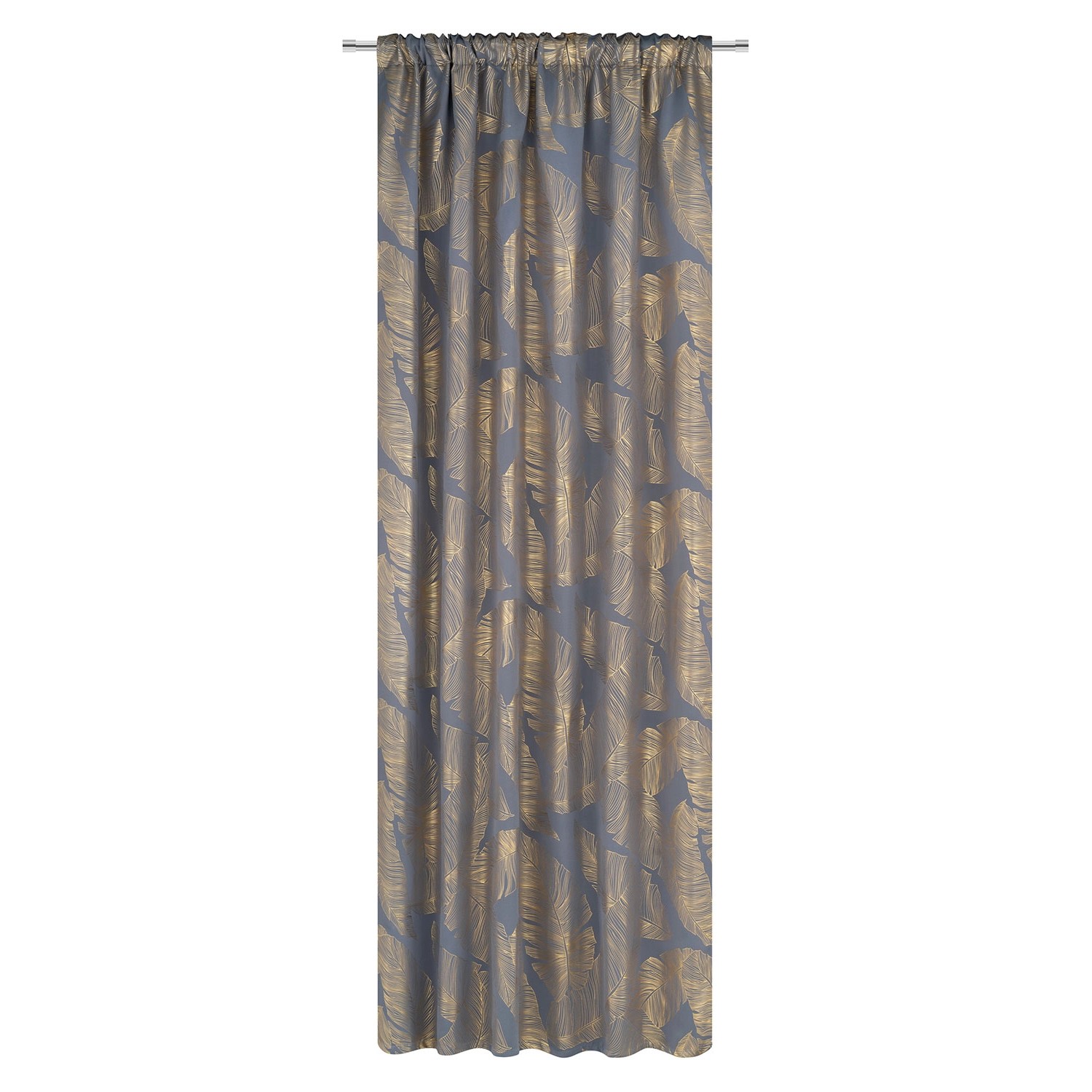Zasłona GREAT na taśmie 135 cm x 300 cm szara
