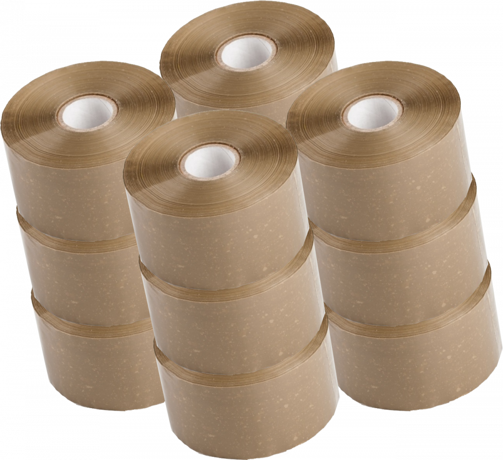 12x Taśma pakowa Dalpo, Premium Tape, kauczuk, 48mmx135m, brązowy