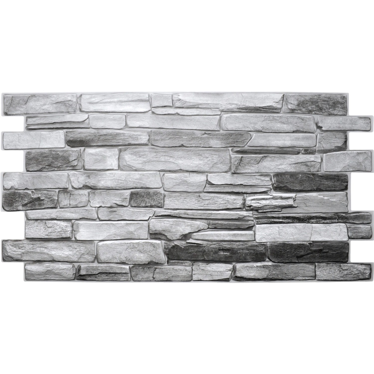 Polami Kafel dekoracyjny PVC Silver shale 48x96 cm