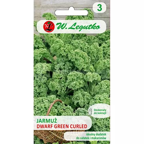 1 szt, Grünkohl Dwarf Green Curled - Samen: Ilość w opakowaniu: 1 g
