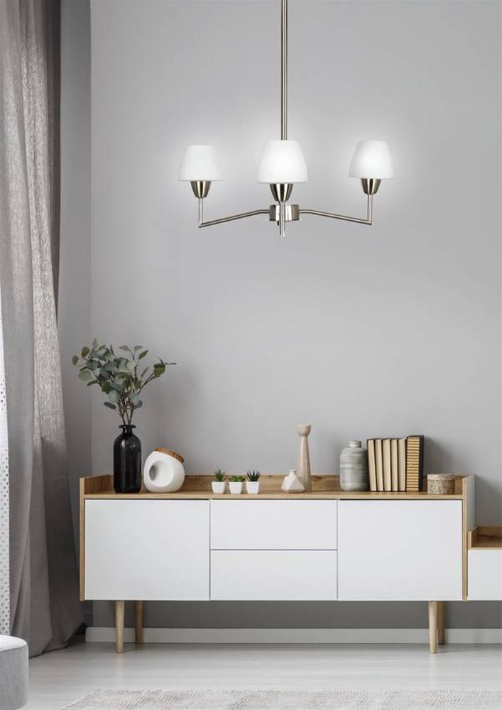 Candellux Togo lampa podsufitowa 3x40W biały/nikiel mat 33-10639 - Wysyłka w 24h
