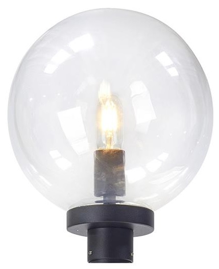 Markslöjd Sphere klosz górny 1x100W czarny/przezroczysty 107119