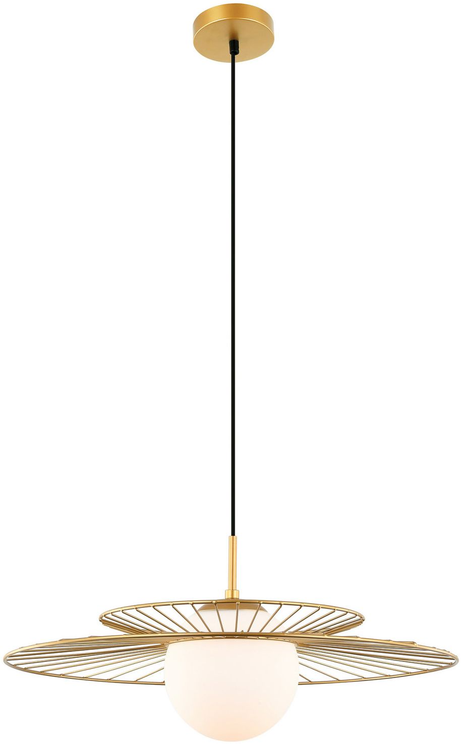 Italux Sarah lampa wisząca 1x40 W złota MDM-4000/1GD