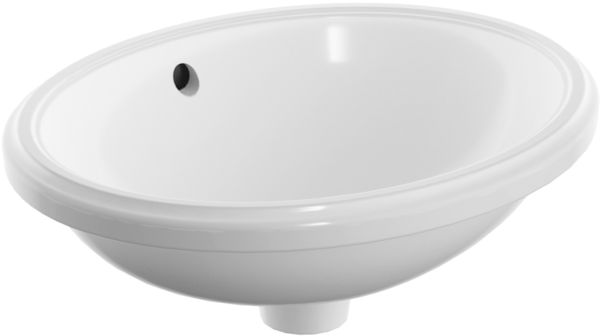 Geberit Variform umywalka 42x33 cm podblatowa owalna KeraTect biała 500.749.00.2