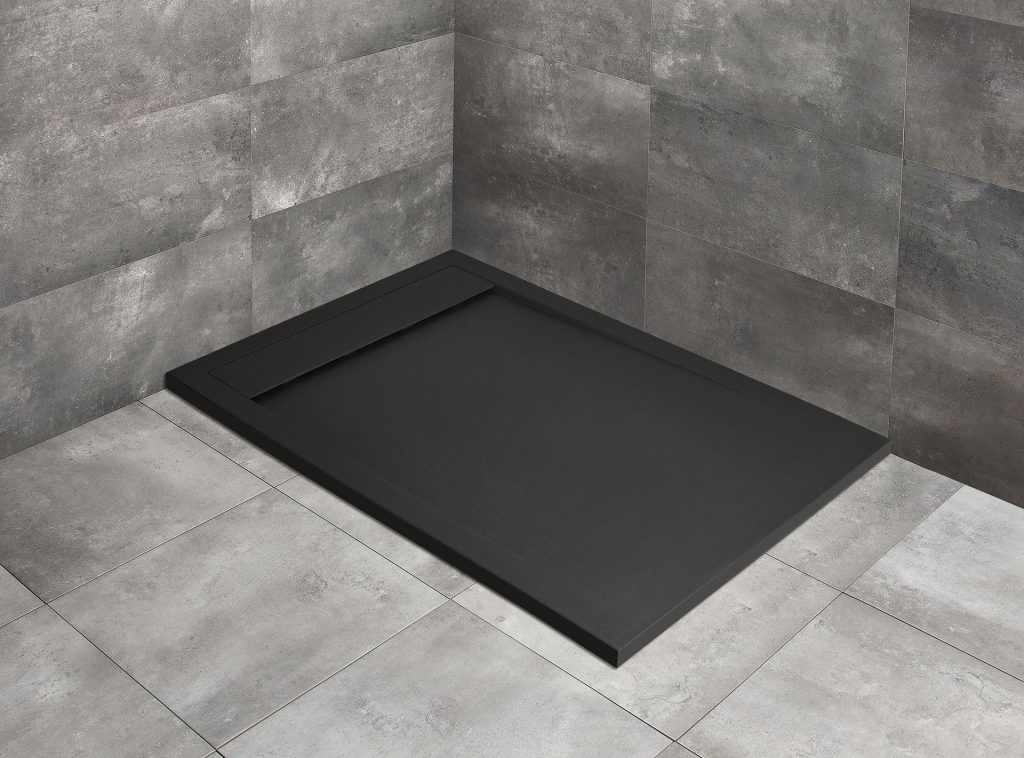 Radaway Teos F Black brodzik 160x80 cm prostokątny czarny HTF16080-54