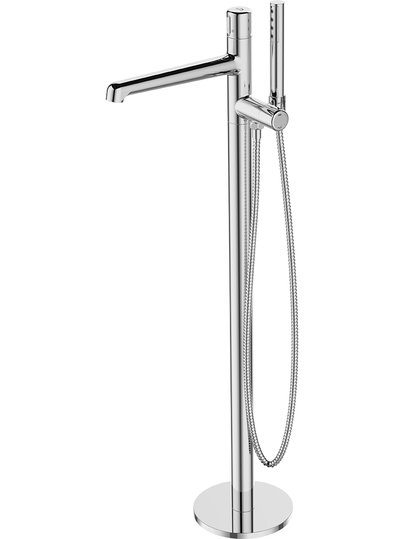 Laveo Pretto bateria wannowo-prysznicowa wolnostojąca chrom BAO011S - Wysyłka w 24h