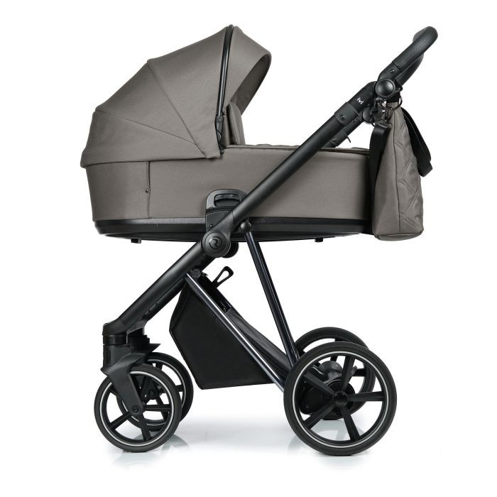 Roan Ivi 2.0 - wózek głęboko-spacerowy 2w1-Taupe Dark Chrome