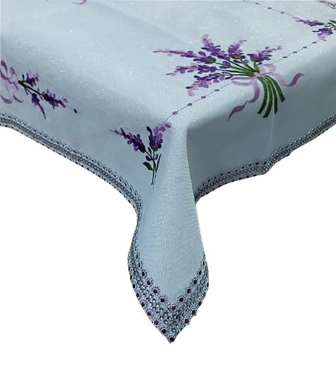 Obrus z cekinami 40x90cm wz. (302/Biały)