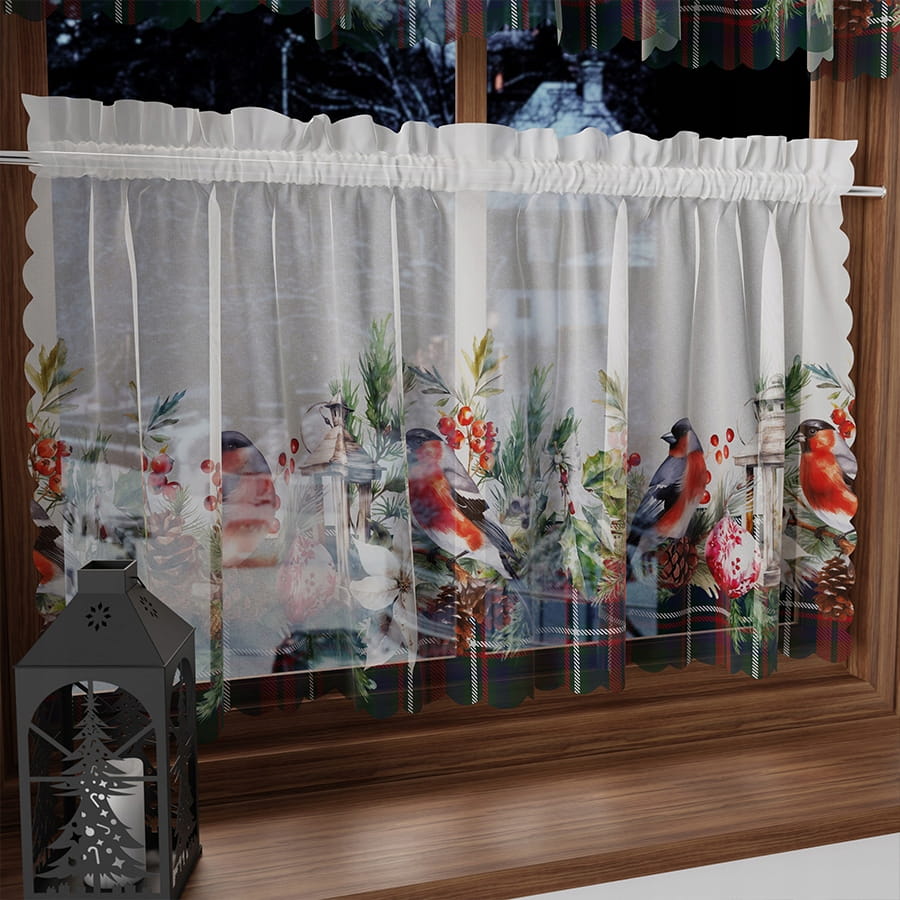 GIRLANDA Zazdrostka woalowa 40x100cm eleganckie świąteczne dekoracje