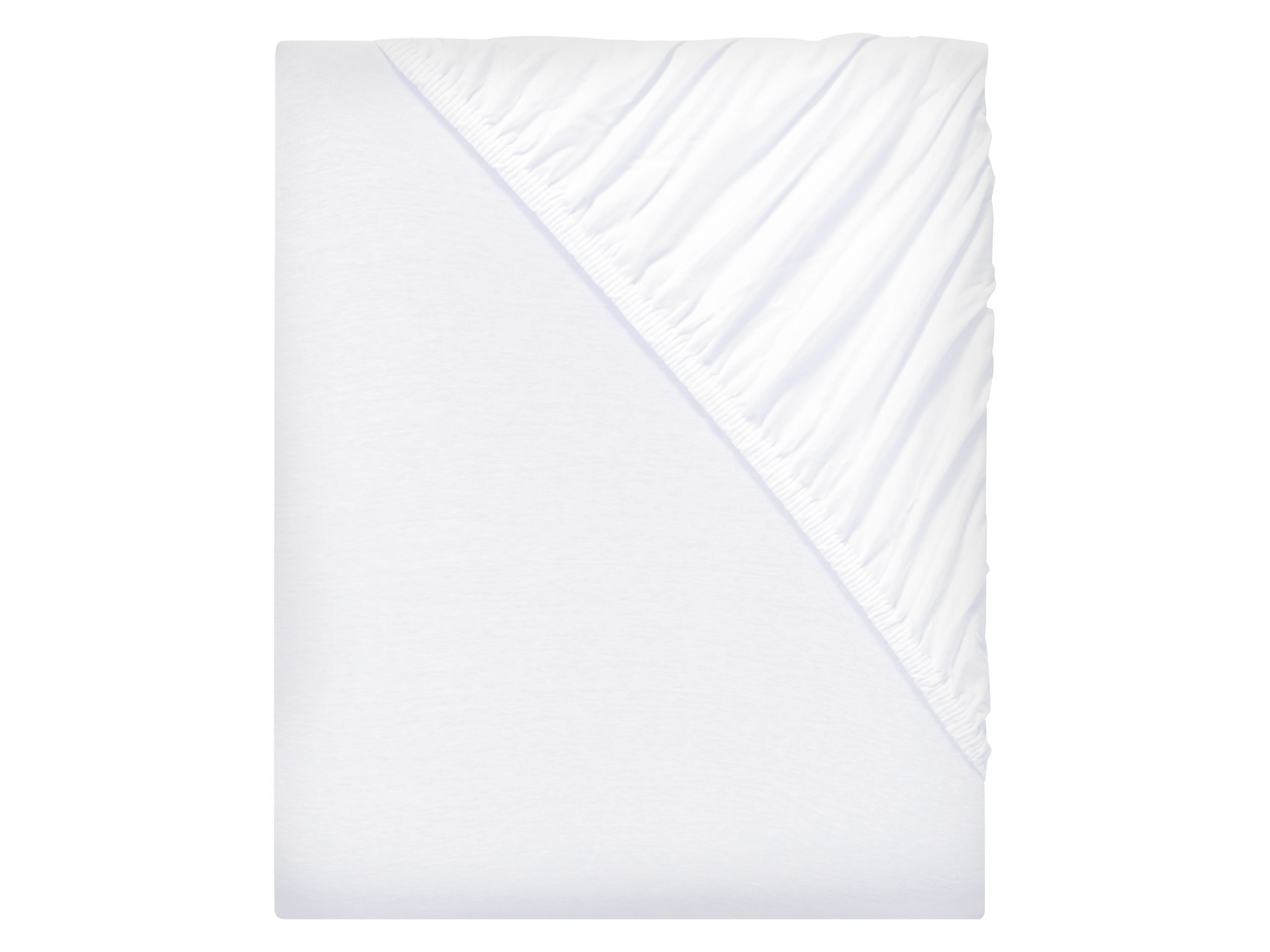 Livarno home Prześcieradło z dżerseju z mikrowłókna, 140-160 x 200 cm Biały