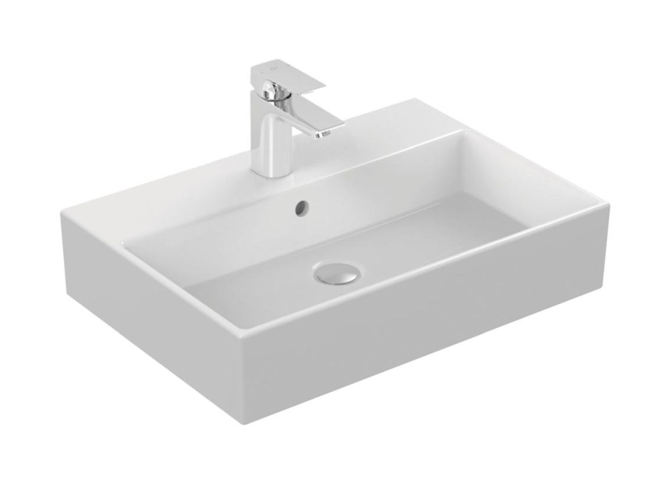 Darmowa Dostawa - Umywalka 60x42 cm prostokątna ścienna-nablatowa biała Ideal Standard Strada K077801