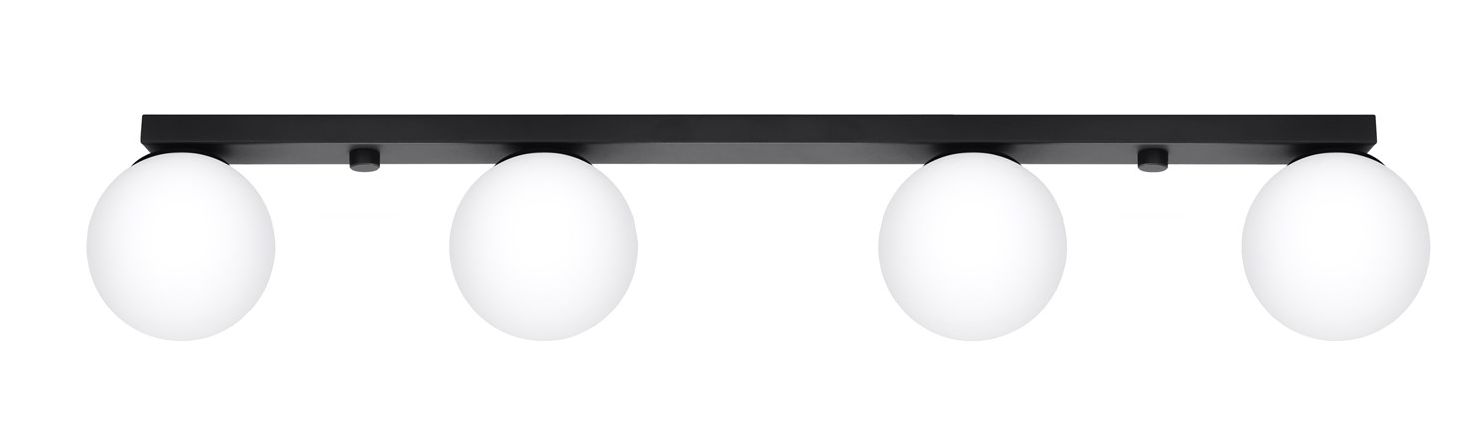 Darmowa Dostawa - Lampa podsufitowa 4x12 W czarny Sollux Lighting Yoli SL1154