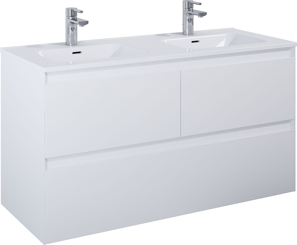 Darmowa Dostawa - Szafka 120x45.8x63.5 cm podumywalkowa wisząca biała Elita Split RE012007155290
