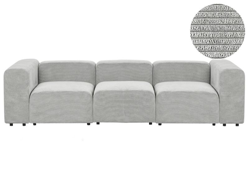 Sofa modułowa Falsterbo Sztruks Szary dla 3 osób 1 szt.