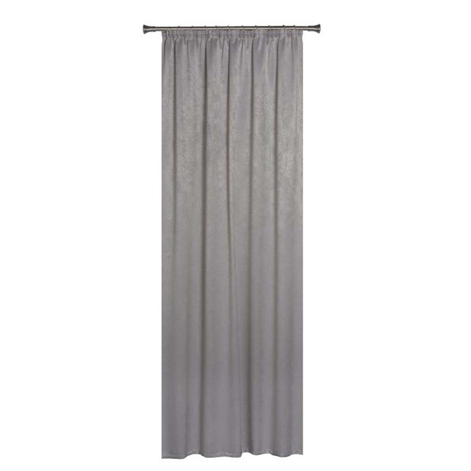 Zasłona YORK na taśmie 140 cm x 260 cm szara