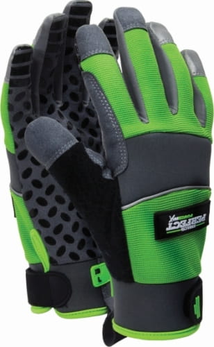 STALCO RĘKAWICE SYNTETYCZNE HI-VIS GRIPPER 10 (XL|