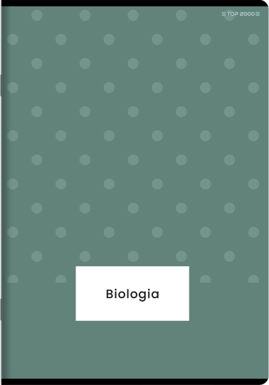 Zeszyt przedmiotowy w kratkę TOP 2000 Megamix Biologia, A5, 60 kartek, mix wzorów