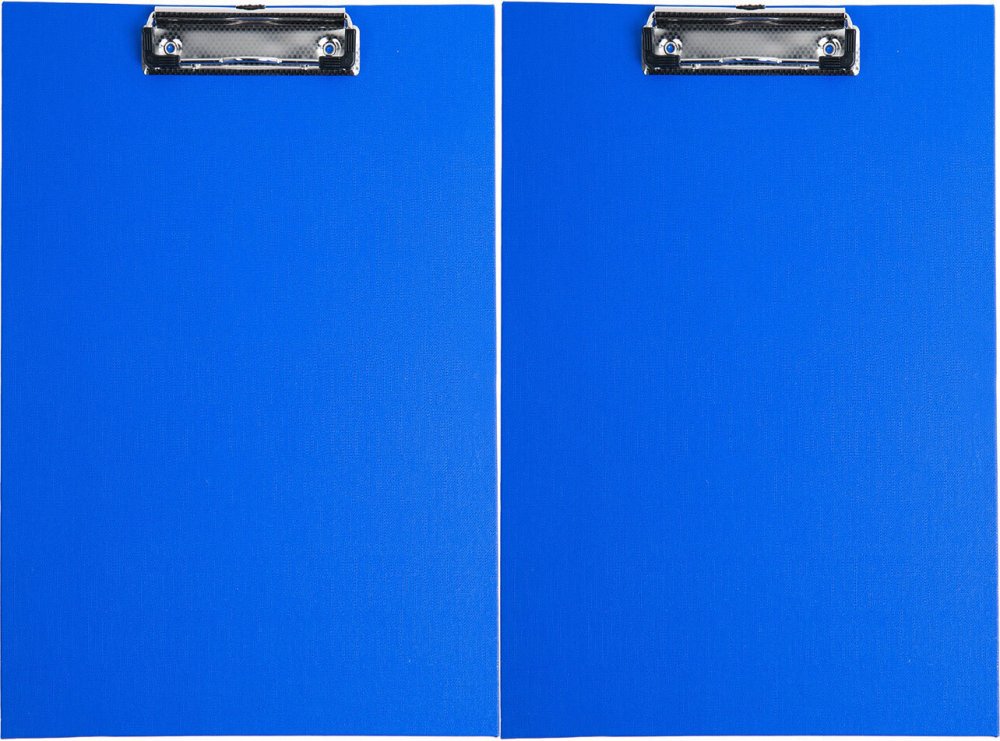 2x Clipboard D.Rect, A4, niebieski
