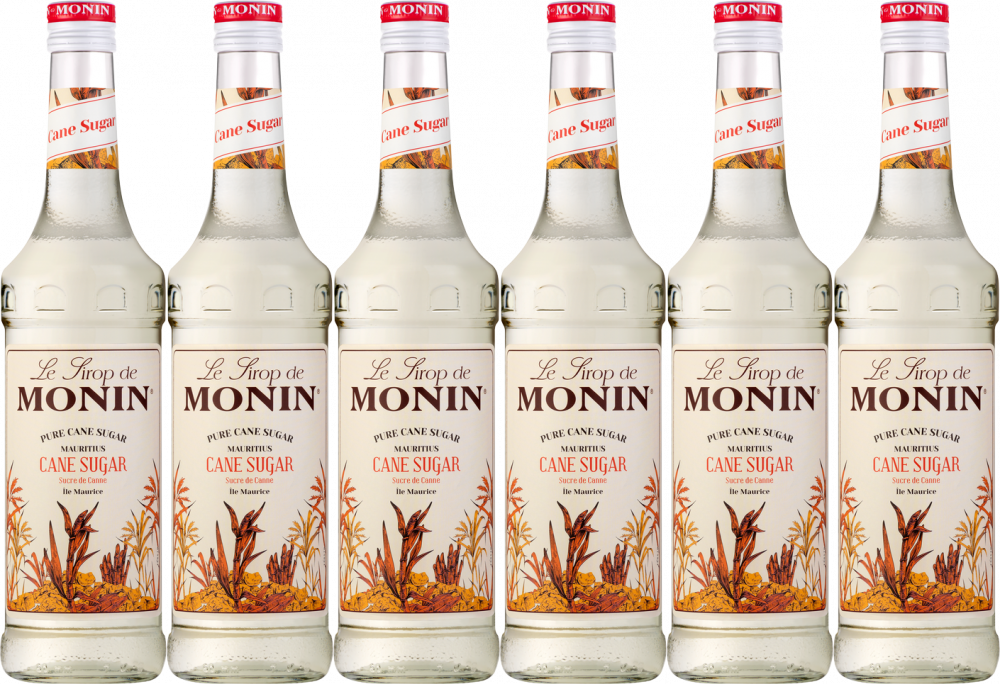 6x Syrop Monin, trzcinowy, 700ml