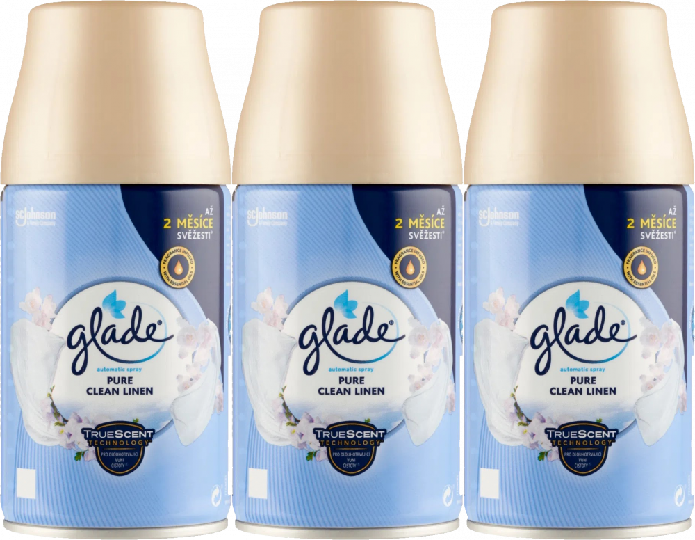 3x Wkład do odświeżacza Glade by Brise Automatic Spray, Pure Clean Linen, 269ml