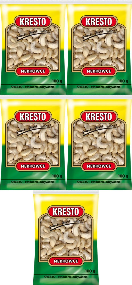 5x Orzechy nerkowca Kresto, 100g