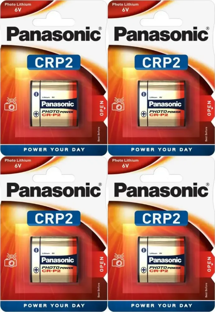 4x Bateria litowa Panasonic, 6V, CRP2/DL223, 1 sztuka