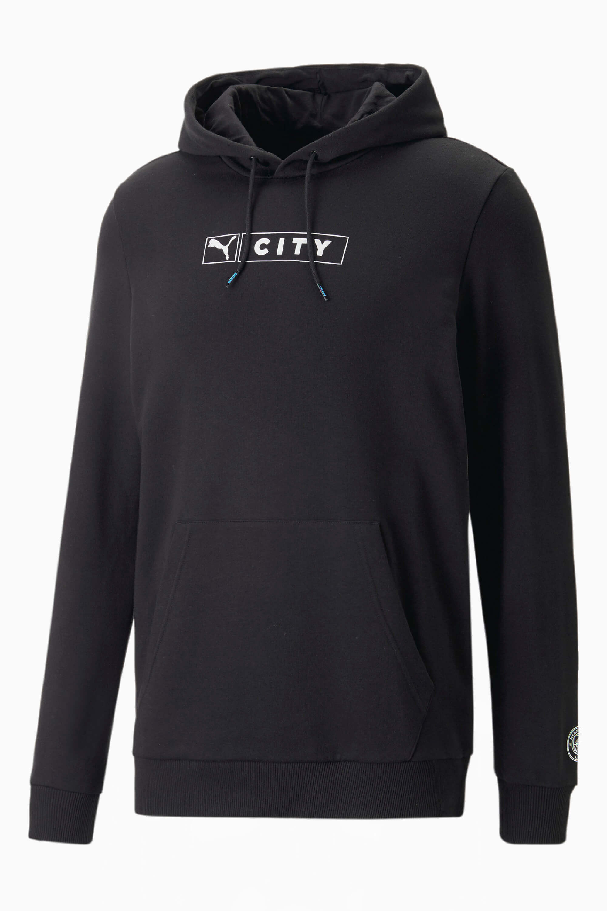 Bluza z kapturem Puma Manchester City 22/23 FtblLegacy - Czarny