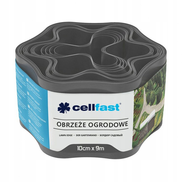 Obrzeże trawnikowe 10cmx9mb grafit Celfast