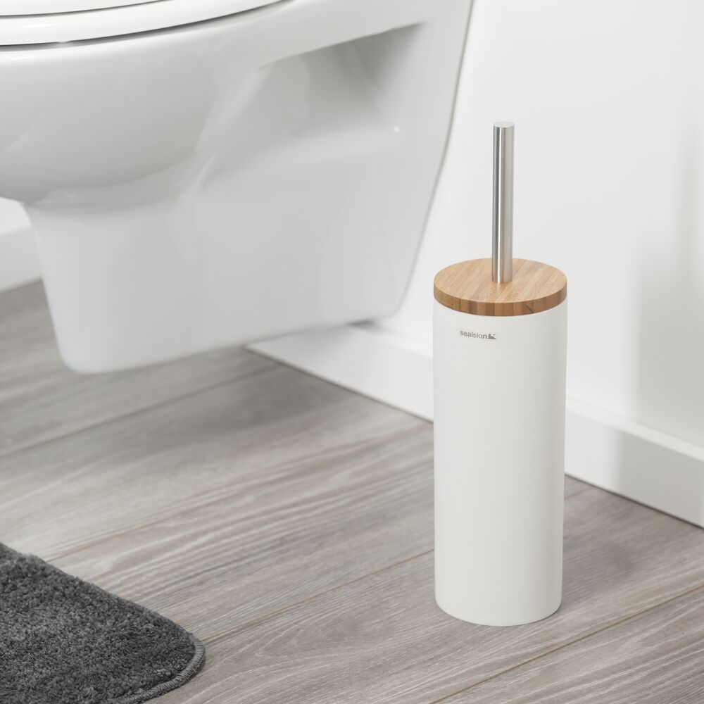 Sealskin Grace szczotka toaletowa biała/bambus 361910510 - Wysyłka w 24h