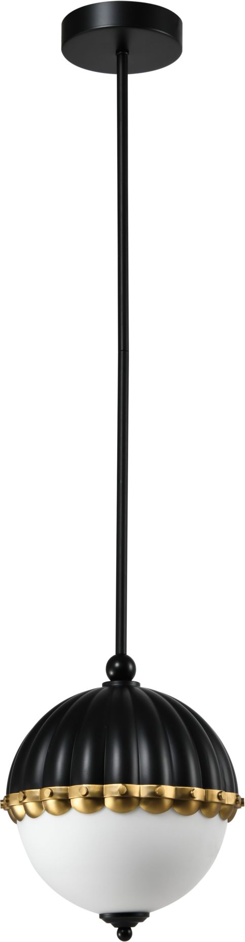 CosmoLight Pralines lampa wisząca 1x40W biały/czarny/mosiądz P01213BK