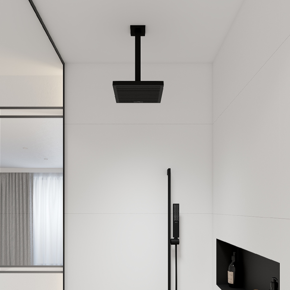 Hansgrohe ramię deszczownicy 30 cm sufitowe czarny mat 24339670