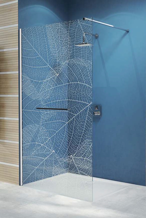 Sanplast Free Line II Walk-in ścianka wolnostojąca 110 cm P/FREEII-110 chrom/szkło przezroczyste 600-261-0450-42-401