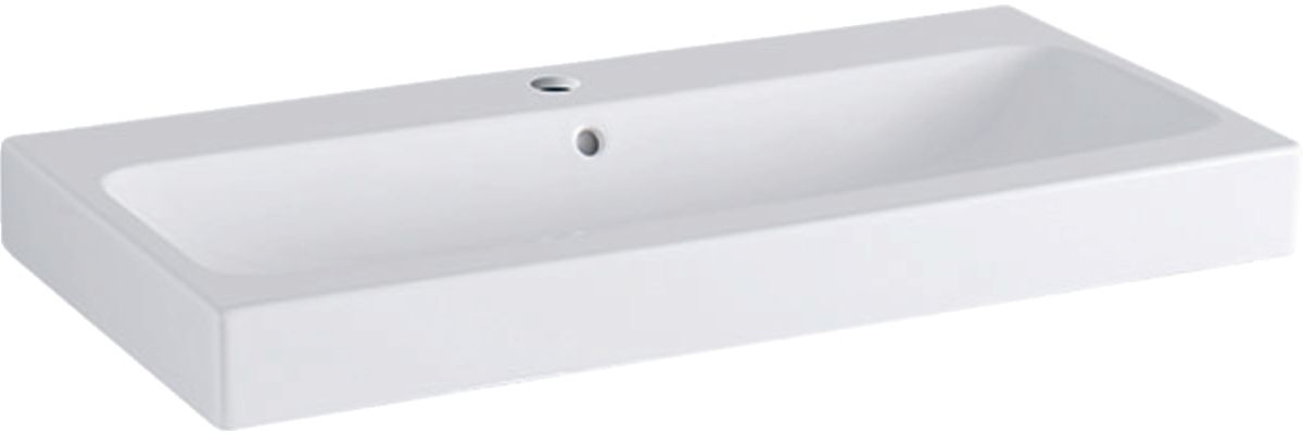 Geberit iCon umywalka 90x48 cm meblowa prostokątna KeraTect biała 124090600