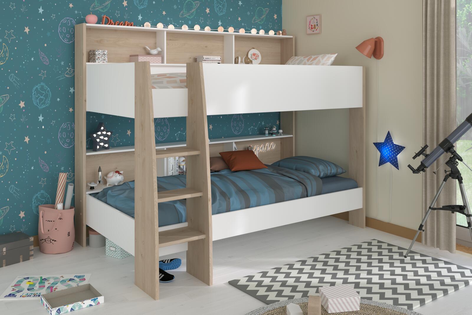 Łóżko piętrowe dla dwójki dzieci Shelter oak