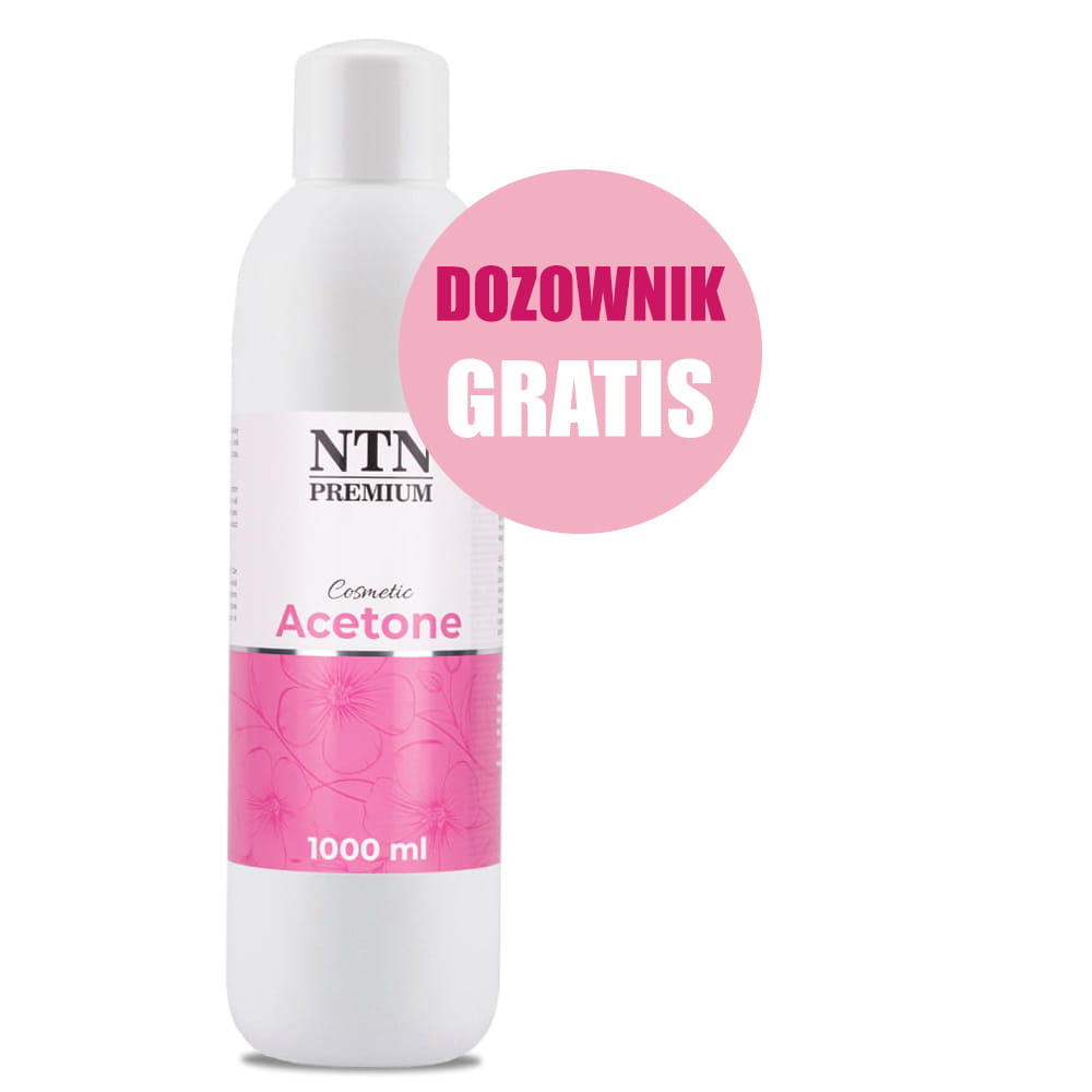 Aceton kosmetyczny NTN Premium płyn do usuwania lakieru hybrydowego 1000ml