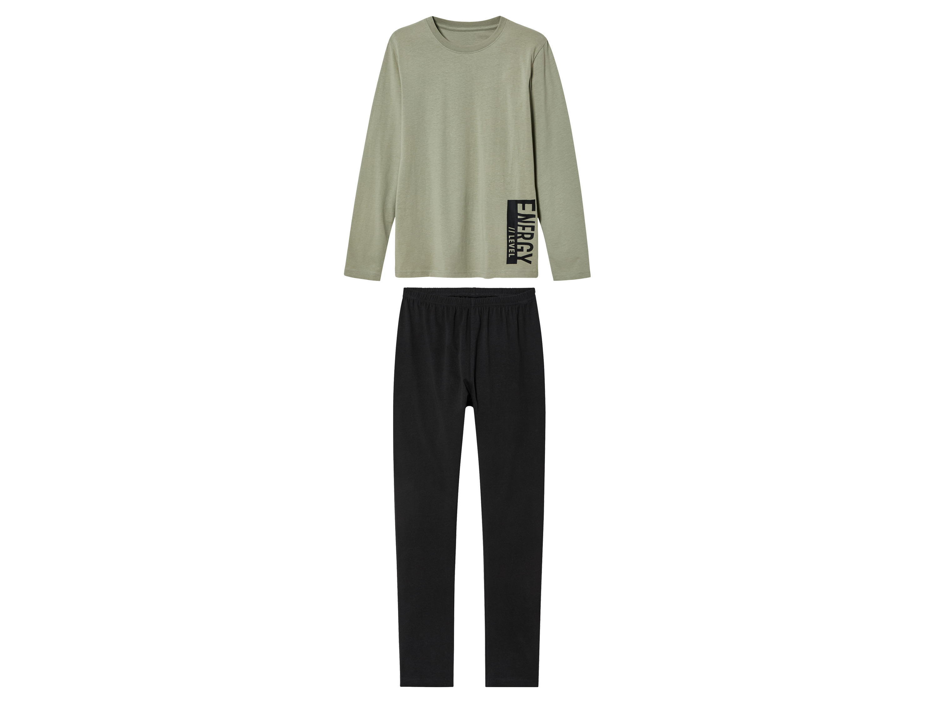 pepperts! Piżama dziecięca z bawełny 146/152, khaki/czarny